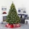 7ft. Pre-Lit West Virginia Mixed Pine Artificial Christmas Tree, Clear LED Lights